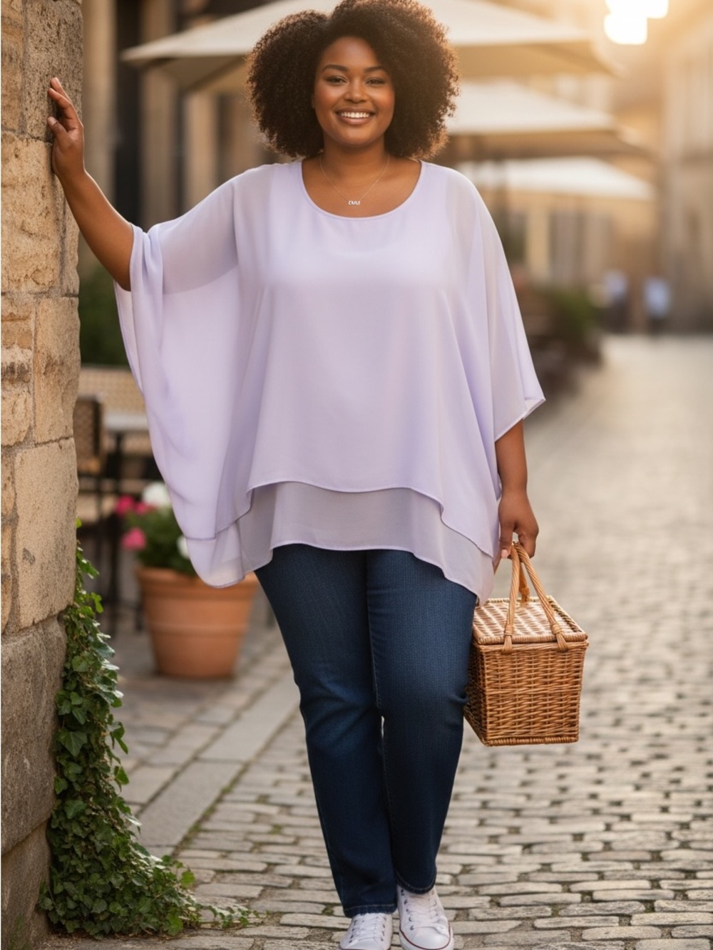 New Acevog Women’s 3x Lilac top bust 56”, 30” length